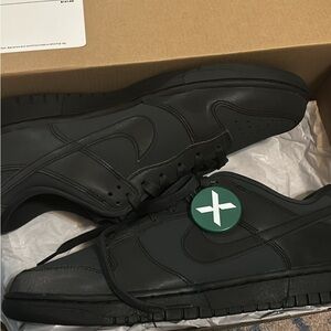 All black with reflective material